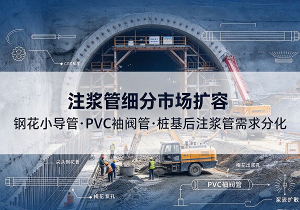 济源注浆管细分市场扩容，隧道钢花小导管、PVC 袖阀管、桩基后注浆管需求分化